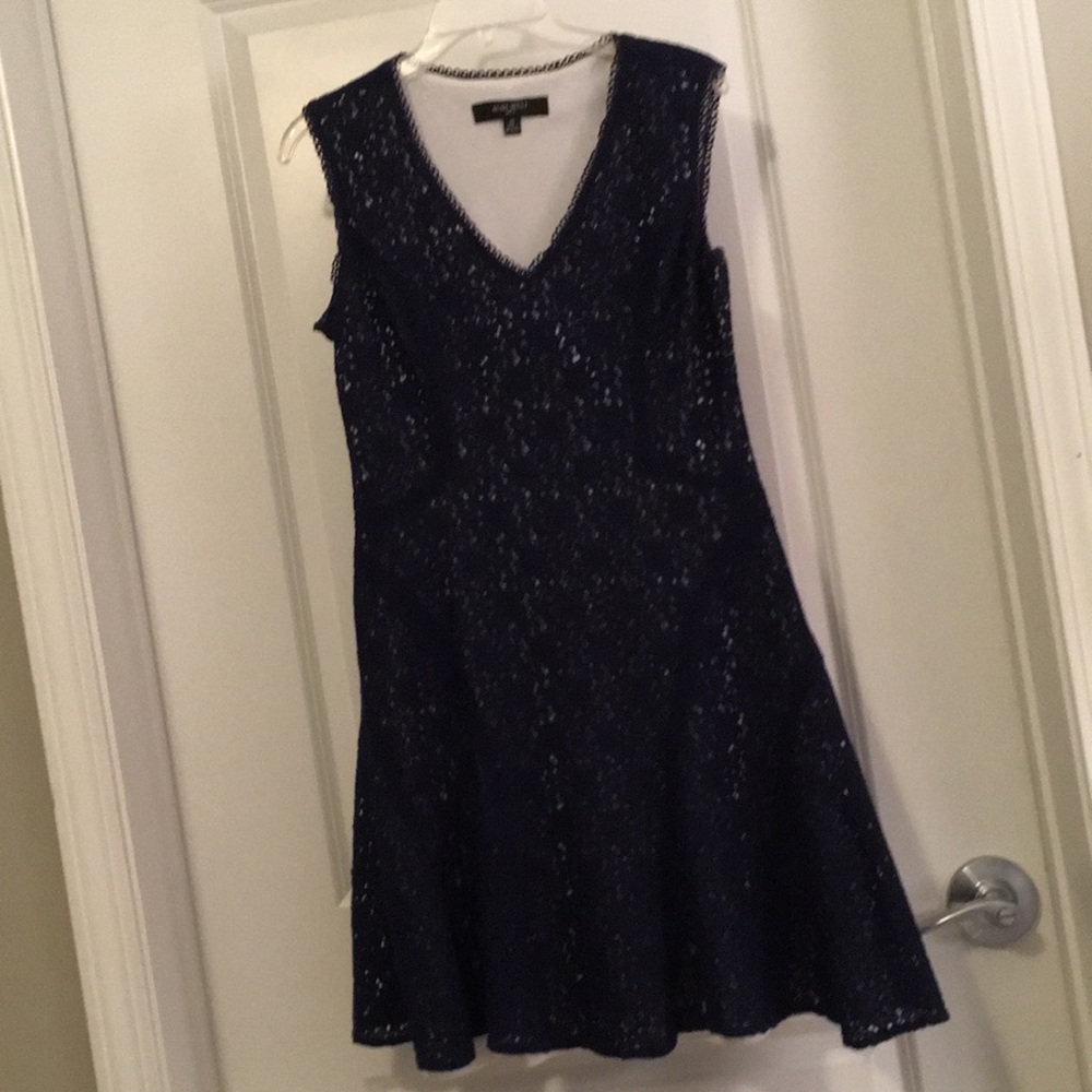 Nine West Blue Lace Sleeveless Dress